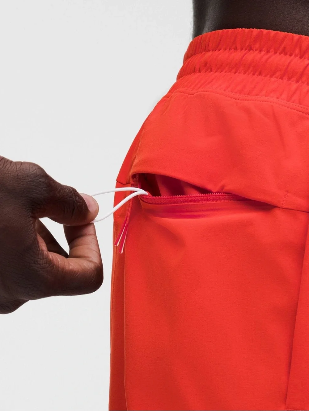 Men's Lululemon Red Swim Shorts 5”